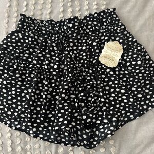 Altar'd State Black and White Patterned High Waist Shorts